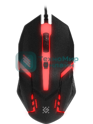 Комплект клавиатура+мышь Defender Glion C-123 проводной, USB, 1600 DPI, чёрный