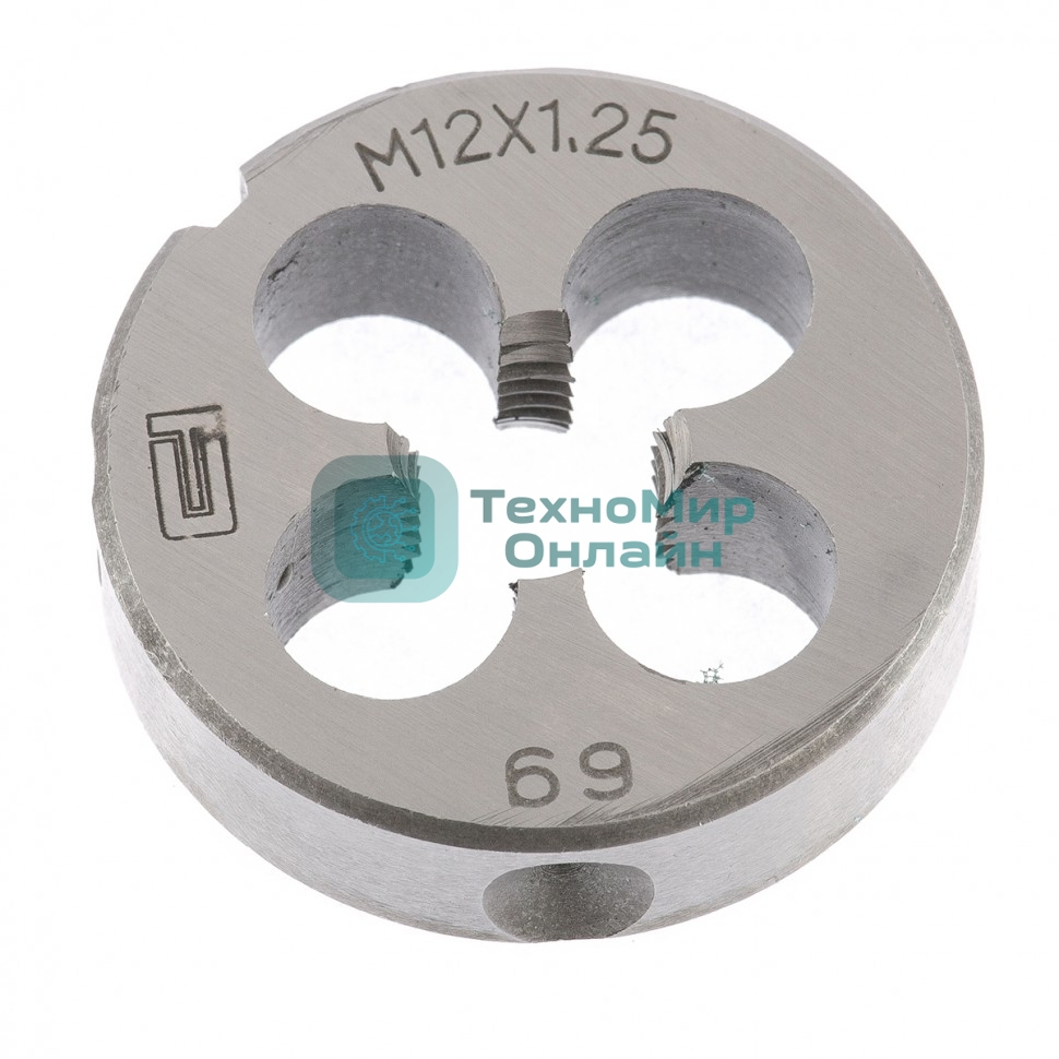 Плашка Сибртех М12x1,25 мм