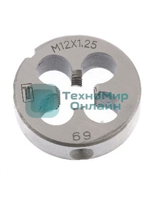 Плашка Сибртех М12x1,25 мм