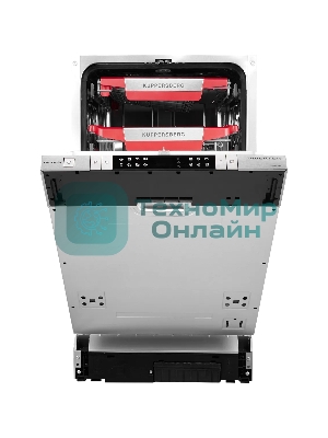 Встраиваемая посудомоечная машина GIM 4578 Узкая, 82х45х55 см, 10 комплектов, 8 программ