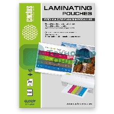 Пленка для ламинирования Cactus 125мкм A6 (100шт) глянцевая 111x154мм CS-LPGА6125100