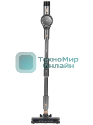Пылесос вертикальный BQ VCA1004W серый, питание от аккумулятора, 50 Вт, уборка сухая/влажная, пылесборник 0.6 л, работа от АКБ max 35 мин.