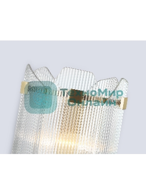 Настенный светильник Ambrella light LH31257/2 BS/CL латунь/прозрачный E14*2 max 40W 220*150*270