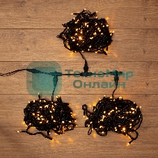 Гирлянда Neon-night LED ClipLight 24V, 3 нити по 20 м, свечение с динамикой, цвет диодов желтый