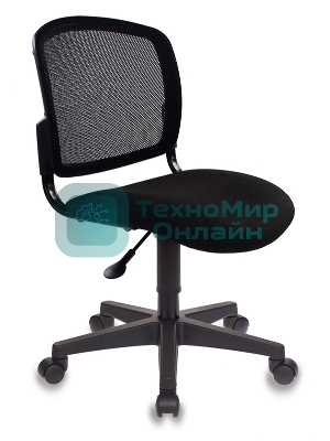 Кресло Бюрократ CH-296NX/15-21 черный, сетка, 120 кг, механизм качания