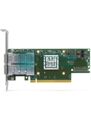 Адаптер Infiniband ConnectX®-6 VPI adapter card, HDR IB (200Gb/s) and 200GbE, dual-port QSFP56, PCIe4.0 x16, tall bracket