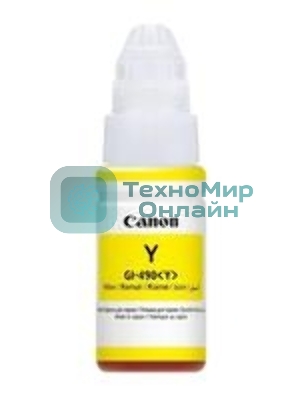 Чернила Canon GI-490Y 0666C001 желтый для Canon Pixma G1400/2400/3400 (70мл)