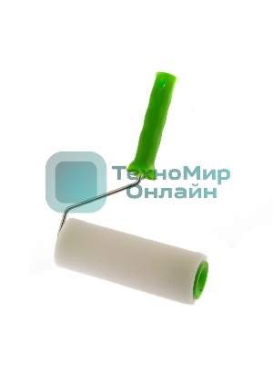 Валик Сибртех Поролон с ручкой, 200 мм, D 48 мм, D ручки 6 мм