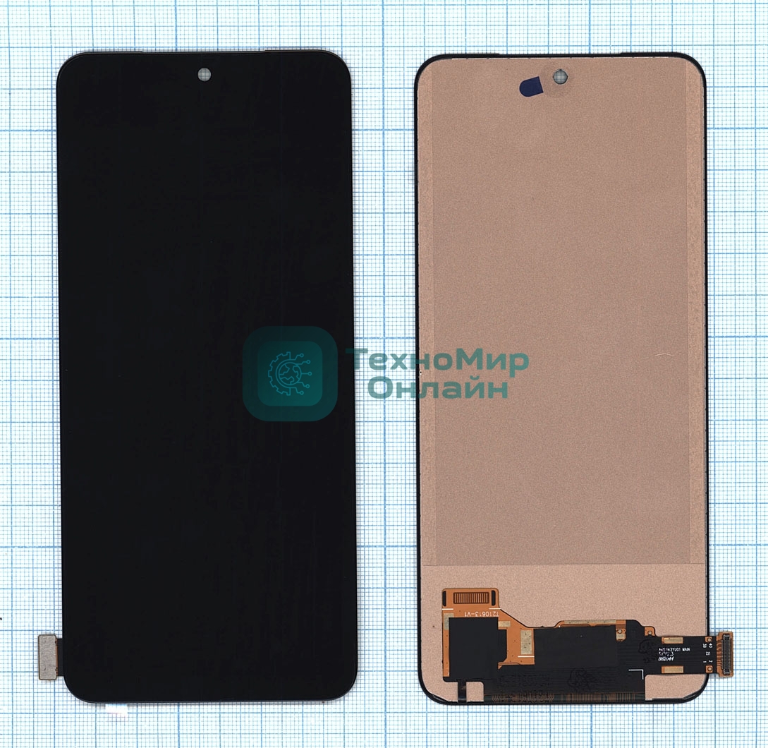 Дисплей для Xiaomi Redmi Note 10, Redmi Note 10S, Poco M5s (TFT) черный