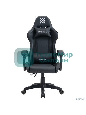 Кресло Defender Dayto черный, экокожа, 120 кг