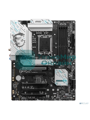 Материнская плата MSI B760 GAMING PLUS WIFI DDR4, LGA 1700, Intel B760, 4xDDR4, 4xSATA, 2xM.2, 1xPCI-E 4.0 x16, 1xPCI-E 4.0 x4, 3xPCI-E 3.0 x1, 1xHDMI, 1xDP, 2xUSB 3.2 Gen 2, 4xUSB 2.0, 1xUSB 3.2 Gen 2, 1x 2.5Gb LAN, 5x3.5 мм, 7.1, ATX