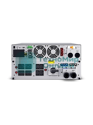 Источник бесперебойного питания UPS Сайбер Электро ЭКСПЕРТ-II-6000Р Онлайн, Стойка/Напольный 6000ВА/6000Вт. USB/RS-232/SNMP Slot/EPO/Relay/ByPass (4 IEC С13);(4) C19; Клеммная колодка (1) (12В/7А·ч. х 16) 4U