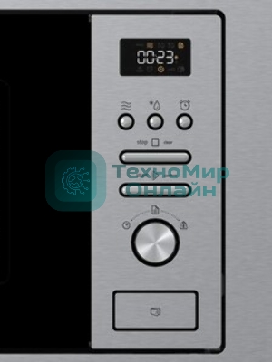 Встраиваемая микроволновая печь Gorenje BM201AG1X нержавеющая сталь, 20 л, 800 Вт, переключатели - поворотный механизм/кнопки