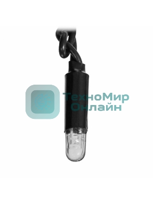 Гирлянда Neon-night Айсикл (бахрома) светодиодный, 4,0 х 0,6 м, с эффектом мерцания, черный провод 