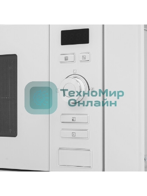 Микроволновая печь встраиваемая MONSHER 201 W 20 л, 800-1250 Вт, гриль, 8 программ, белый