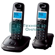 Телефон беспроводной (DECT) Panasonic KX-TG2512RU2 Доп трубка в комплекте, АОН, Caller ID, спикерфон, полифония