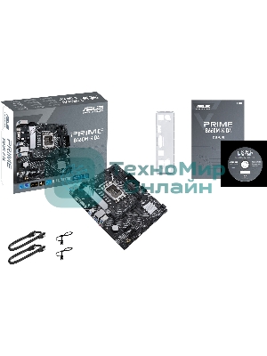 Материнская плата ASUS PRIME B660M-K D4, Socket LGA 1700, Intel B660, 2xDDR4, 4xSATA, 2xM.2, 1xPCIe 4.0 x16, 2xPCIe x1, 1xHDMI, 1xVGA, 1x 1Gb LAN, 4xUSB-A 3.2 Gen 1, 2xUSB-A 2.0, 3x3.5 мм, 7.1, mATX