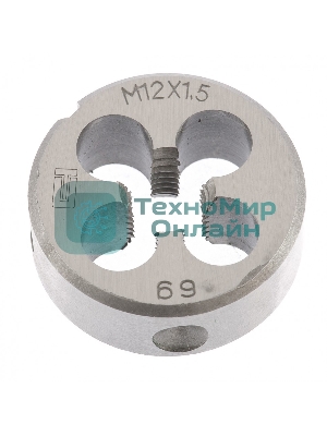 Плашка Сибртех М12x1,5 мм