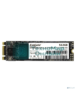 Накопитель SSD ExeGate NextPro+ UV500TS512, 512Gb, M.2 2280, SATA III, R/W 568/500