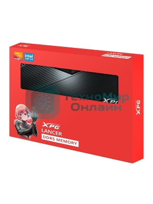 Оперативная память XPG Lancer, DDR5, 32GB (2x16GB), 6000MHz, CL30, DIMM, с радиаторами, черный