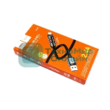 Кабель USB HOCO U136 Prize, USB - Lightning, 2.4А, 1.2м, черный