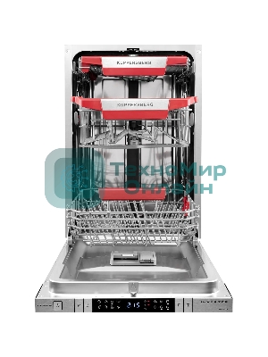 Встраиваемая посудомоечная машина GIM 4578 Узкая, 82х45х55 см, 10 комплектов, 8 программ
