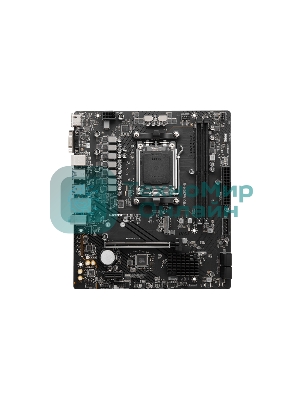 Материнская плата MSI PRO A620M-B, AM5, AMD A620, 2xDDR5, 4xSATA, 1xM.2 (PCIe 4.0 x4), 1xPCIe 4.0 x16, 1xPCIe 3.0 x1, 1xHDMI, 1xVGA, 1x2.5Gb LAN, 6xUSB-A 5Gbps, 6xUSB-A 2.0, 3x3.5 мм, 7.1, mATX