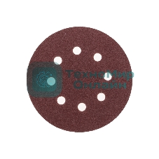 Диск абразивный Kranz на ворсовой основе, на липучке, перфорированный, P100, 125мм, 10 шт.