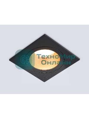 Встраиваемый точечный светильник Ambrella light TN102829 BK/GD черный/золото GU5.3 92*92*50