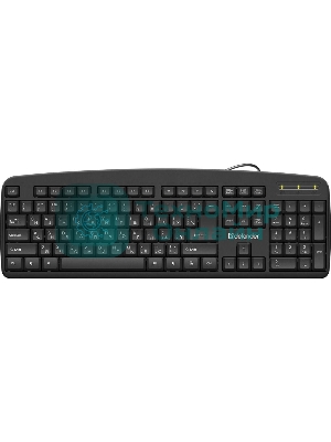 Клавиатура проводная Defender Office HB-910 RU, USB, черный