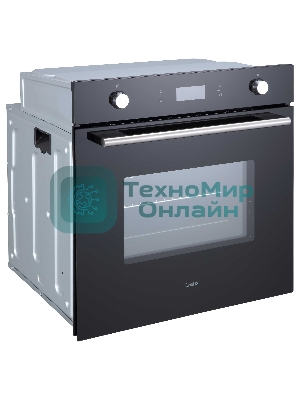 Духовой шкаф встраиваемый полноразмерный Evelux EO 650 PB, 60 см, 9 режимов, 70л, черное стекло