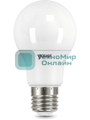 Лампа светодиодная Gauss 102502307 7Вт цок.: E27 груша 220B 6500K св. свеч. бел. хол. (упак.: 10 шт)