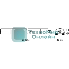 Светильник светодиодный Gauss 18Вт 590x40x30мм 1320lm 6500К IP65 линейн.мат.