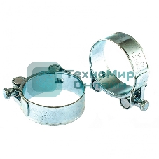 Хомуты металлические Сибртех силовые 52-55 мм, ширина 22 мм, шарнирные, W1, 2 шт.