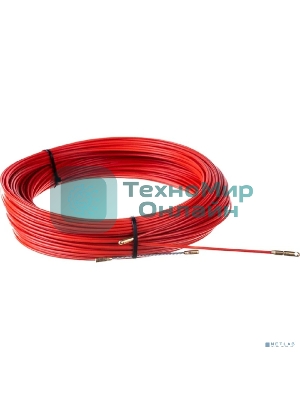 Протяжка кабельная Rexant (мини УЗК в бухте), стеклопруток, d=3,5 мм 100 м красная SDS