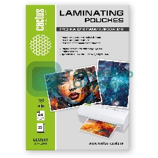 Пленка для ламинирования Cactus 150мкм A4 (25шт) глянцевая 216x303мм CS-LPGА415025