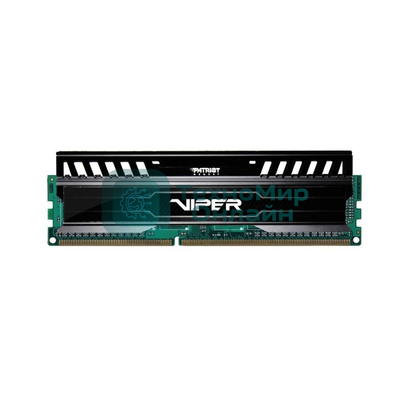 Оперативная память Patriot Viper 3, DDR3, 8GB (1x8 GB), 1600 MHz, CL10, DIMM, радиатор, черный