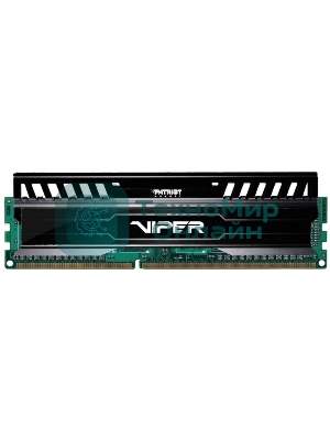 Оперативная память Patriot Viper 3, DDR3, 8GB (1x8 GB), 1600 MHz, CL10, DIMM, радиатор, черный