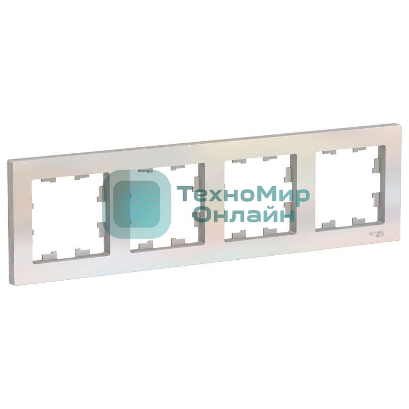 Рамка 4-м AtlasDesign универс. жемчуг SchE ATN000404