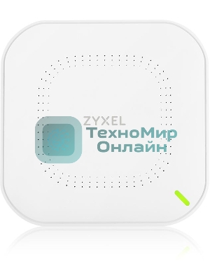 Гибридная точка доступа Zyxel NebulaFlex NWA50AX, WiFi 6, 802.11a/b/g/n/ac/ax (2,4 и 5 ГГц), MU-MIMO, антенны 2x2, до 575+1200 Мбит/с, 1xLAN GE, PoE, без поддержки Captive portal и WPA-Enterprise, защ