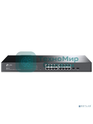 Коммутатор TP-Link Jetstream 16-port gigabit smart switch with 2-gigabit uplink ports