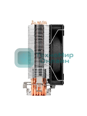 Кулер ExeGate Wizard EXX600-PWM.FRGb (Al+Cu, 6 тепл.трубки, LGA775/1150/1151/1155/1156/1200/1700/1851/AM2/AM2+/AM3/AM3+/AM4/AM5/FM1/FM2/754/939/940, TDP 180W, Fan 120мм PWM, 800-2400RPM, Hydro bearing, 4pin, 11-24db, 540г, FRGb подсветка, с термопастой, на защелках, Color Box)