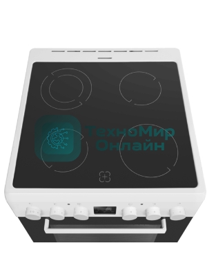 Плита электрическая Maunfeld MEC67CW08TD белый, конфорок 4 шт, духовка 59 л, 60 см x 85 см x 60 см