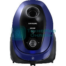 Пылесос Samsung VC20M251AWB синий, 460/2000 Вт, уборка сухая, пылесборник мешок 2.5 л