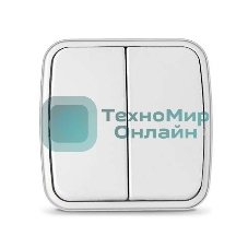 Выключатель 2-кл. ОП Электра 10А IP20 белый Союз 0031