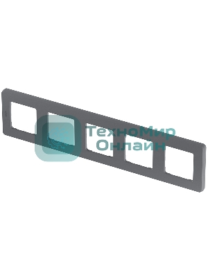 Рамка 5 постов дымчатый Inspiria