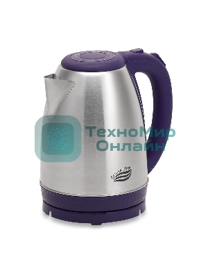 Чайник электрический Великие реки Амур-1 фиолетовый, 1,8л, нержавейка