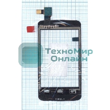 Сенсорное стекло (тачскрин) для Alcatel One Touch Tribe 3041D черное