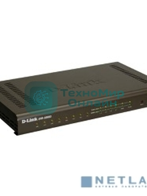 Интернет-телефония D-Link DVG-5008SG/A1A Голосовой шлюз с 8 FXS-портами, 1 WAN-портом 10/100/1000Base-T и 4 LAN-портами 10/1000Base-T