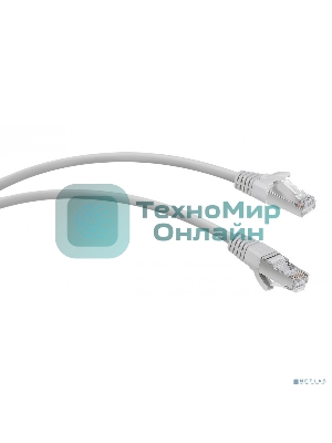 Патч-корд WRline WR-PC-RJ45-FTP-5E-2-GY F/UTP общий экран RJ-45 вил.-вилка RJ-45 cat.5e 2м серый LSZH (уп.:1шт)